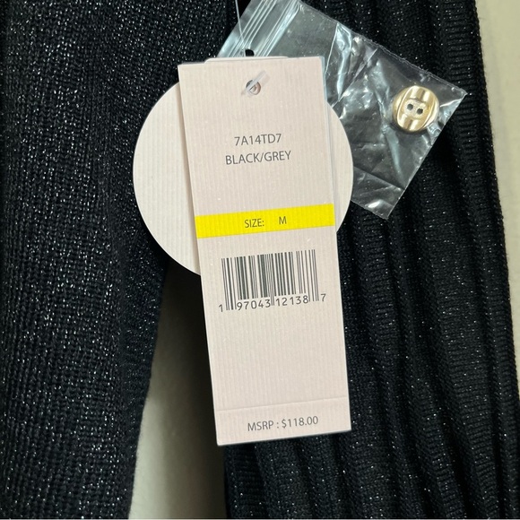 Nanette Nanette Lepore Long Sleeve Rib Knit Sleeve Sweater Size Medium NWT - Picture 10 of 11